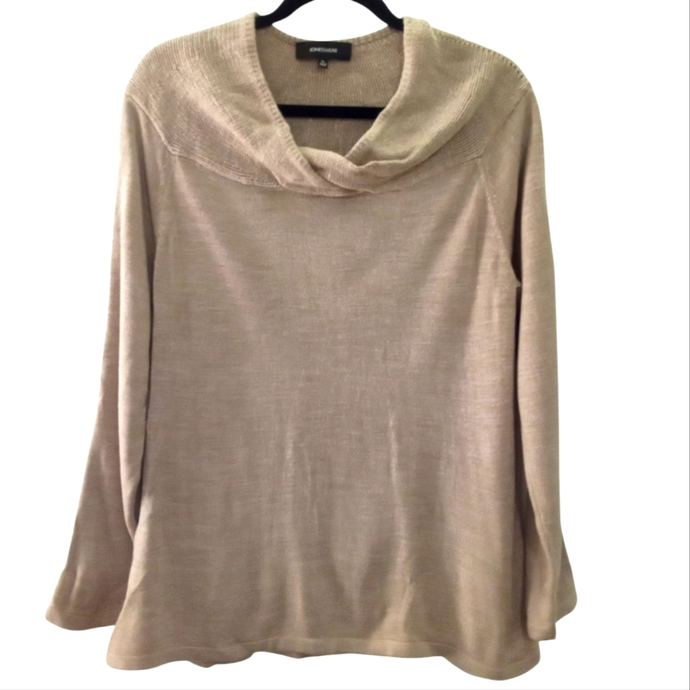 Jones/Wear beige twist front baggy  sweater